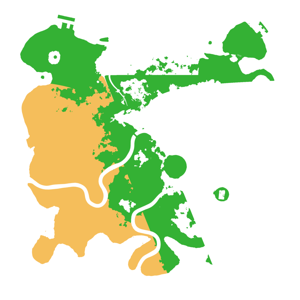 Biome Rust Map: Procedural Map, Size: 3500, Seed: 4011349