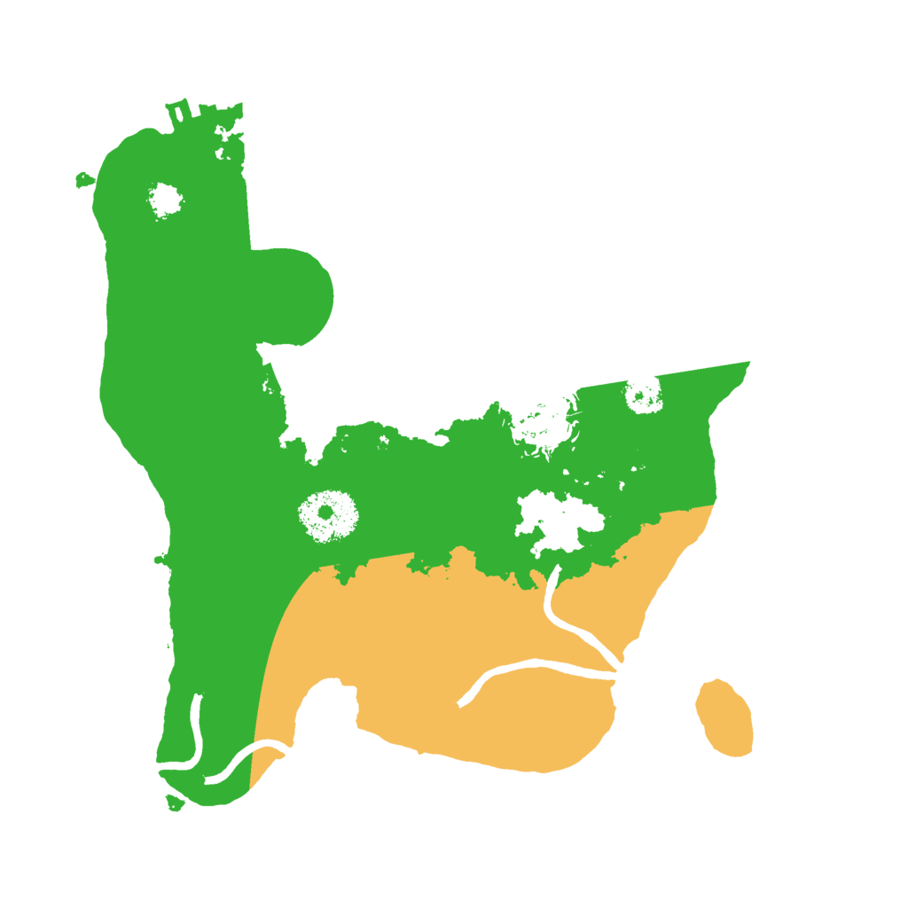 Biome Rust Map: Procedural Map, Size: 2500, Seed: 1617823541