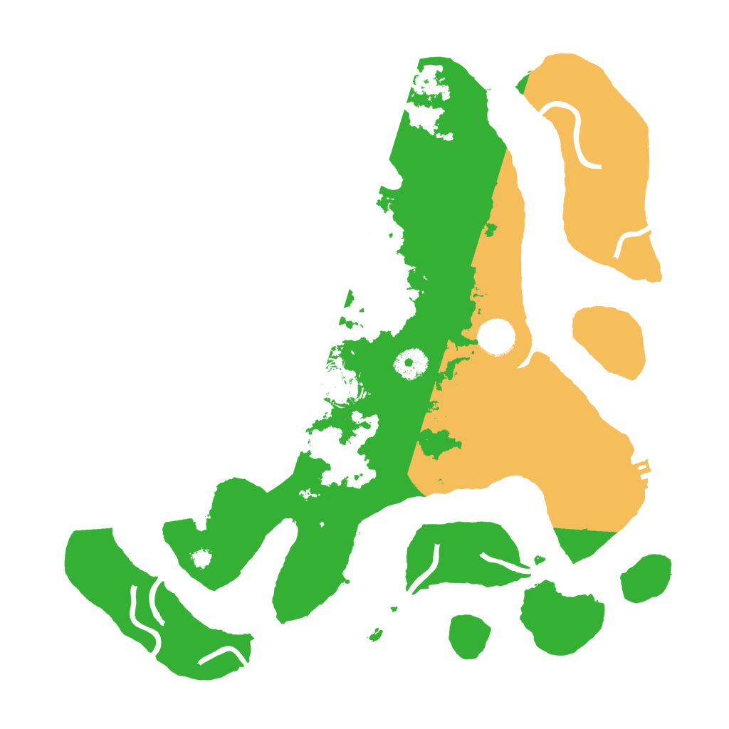 Biome Rust Map: Procedural Map, Size: 3500, Seed: 1246605