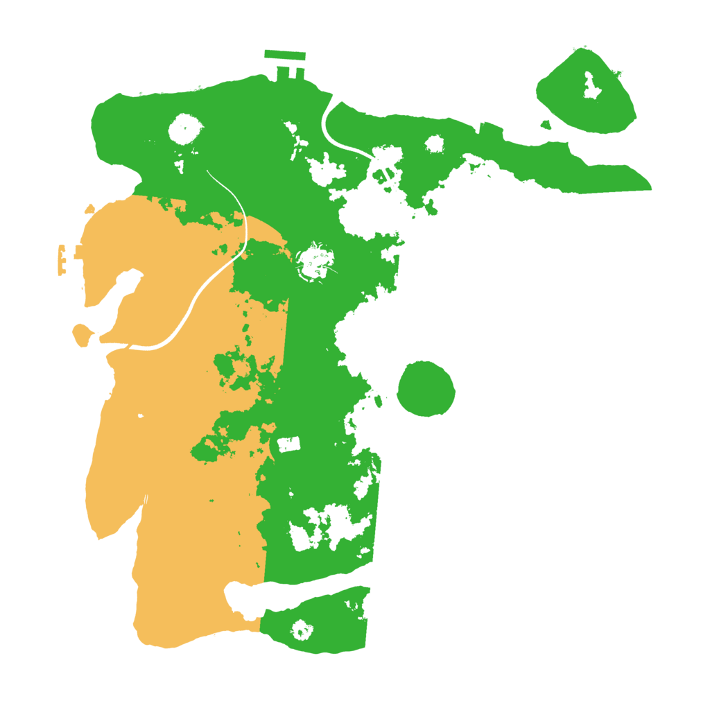 Biome Rust Map: Procedural Map, Size: 3500, Seed: 5649270