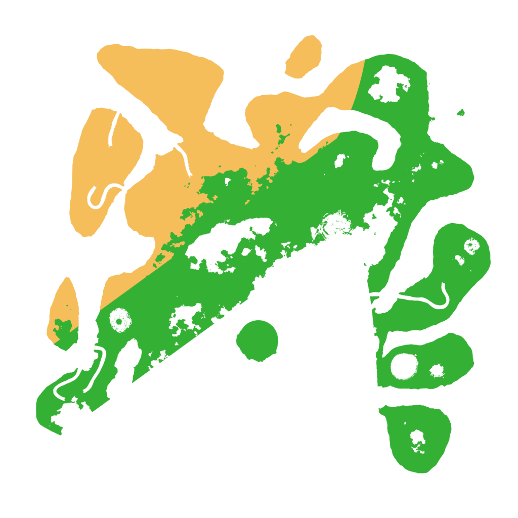 Biome Rust Map: Procedural Map, Size: 3500, Seed: 76290125