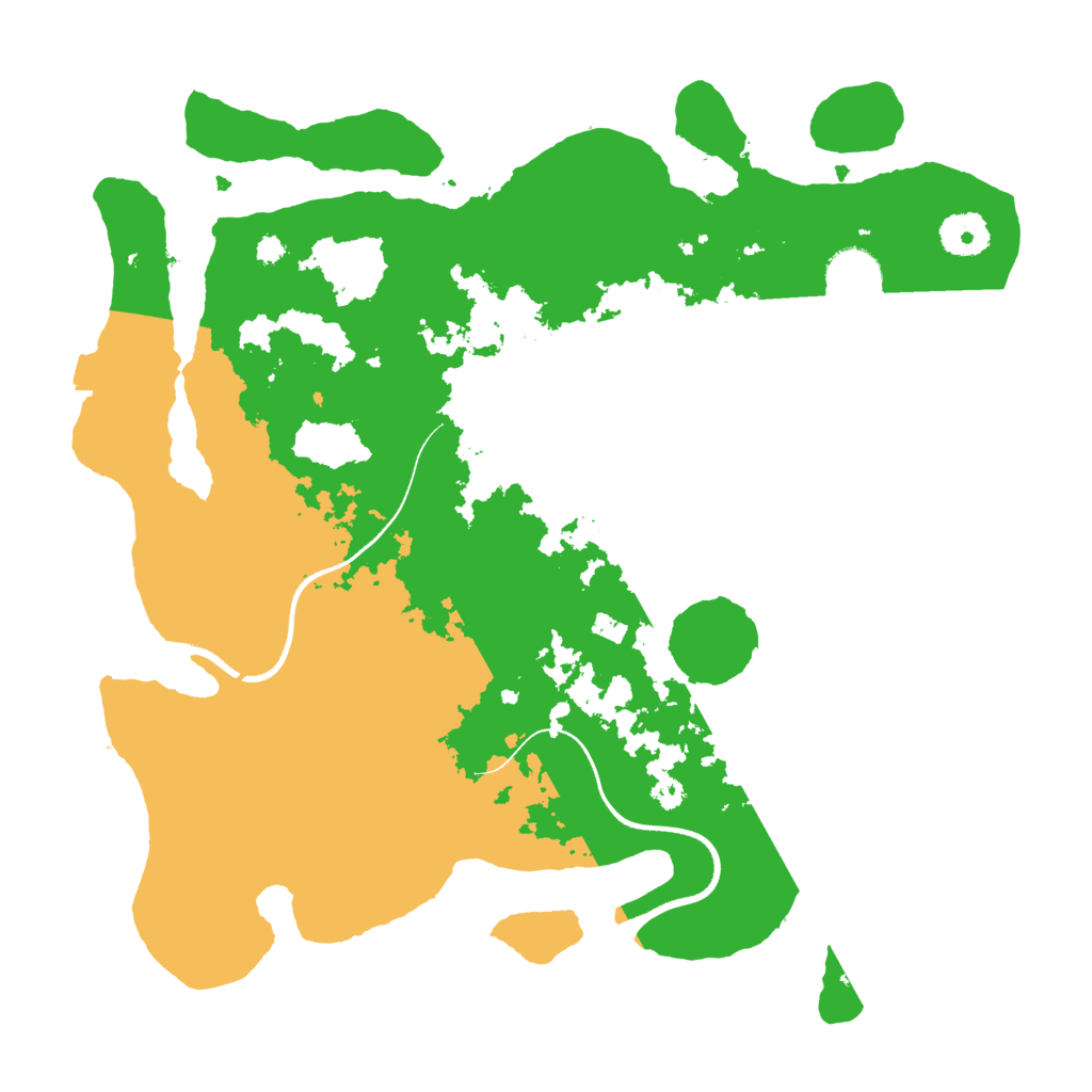 Biome Rust Map: Procedural Map, Size: 3500, Seed: 228841