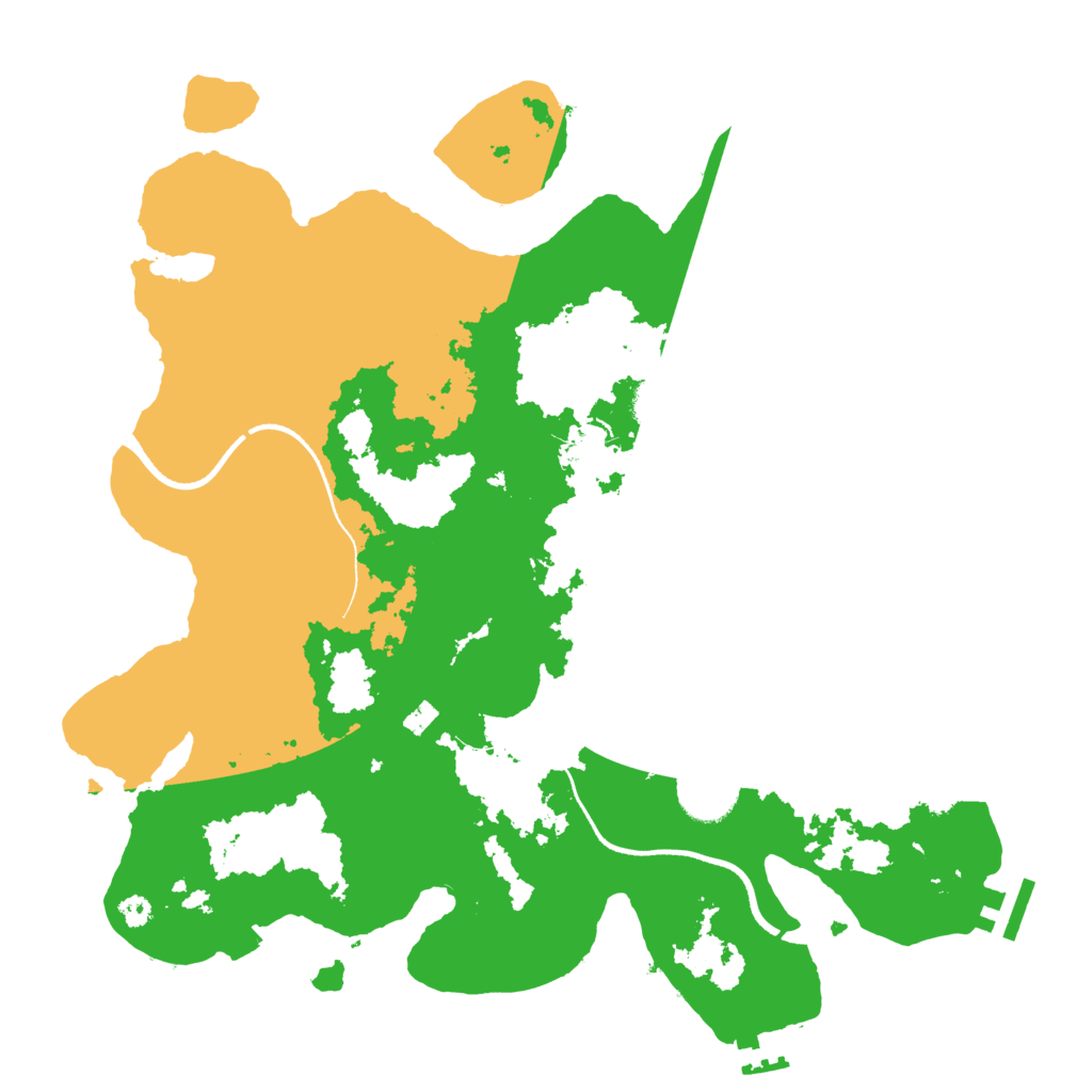 Biome Rust Map: Procedural Map, Size: 3500, Seed: 6132072