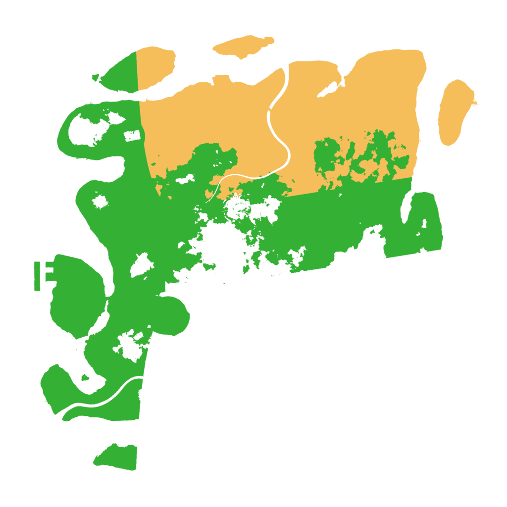 Biome Rust Map: Procedural Map, Size: 3500, Seed: 5093334
