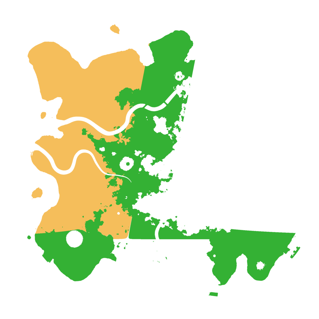 Biome Rust Map: Procedural Map, Size: 3500, Seed: 4448513