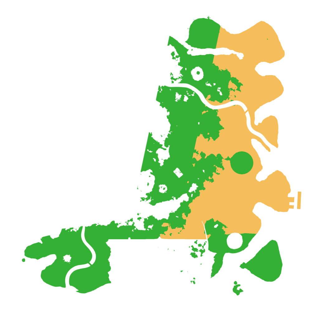 Biome Rust Map: Procedural Map, Size: 3700, Seed: 3450719