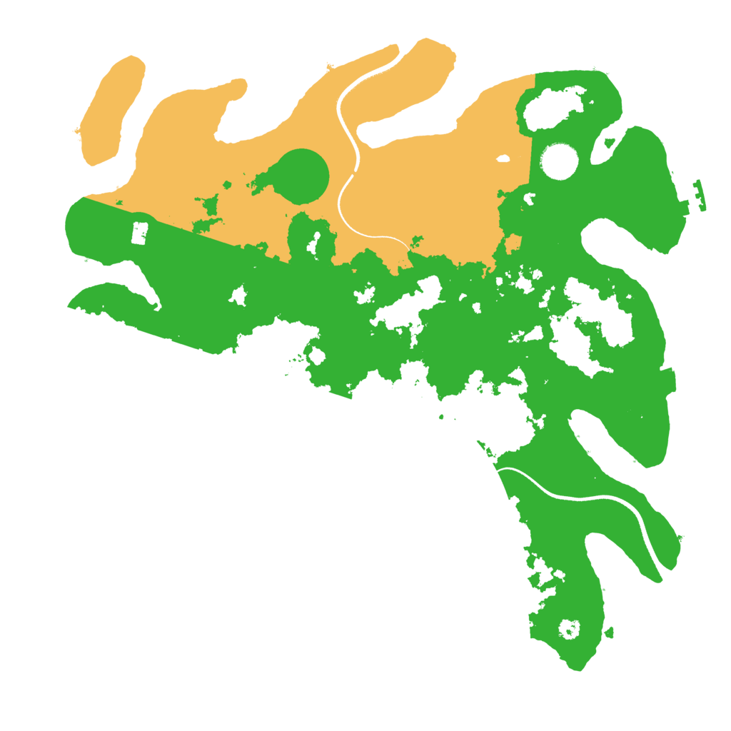 Biome Rust Map: Procedural Map, Size: 3500, Seed: 2547396