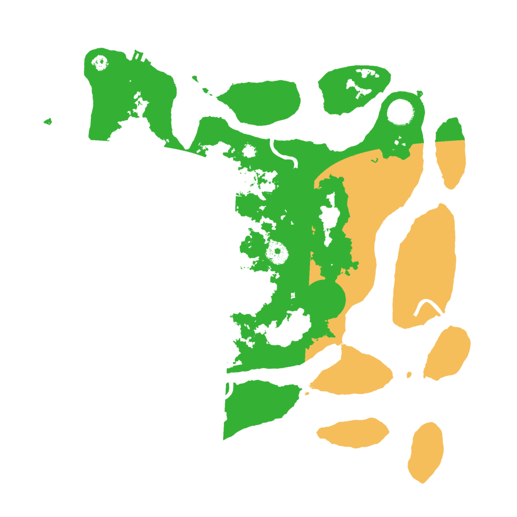 Biome Rust Map: Procedural Map, Size: 3500, Seed: 5851232