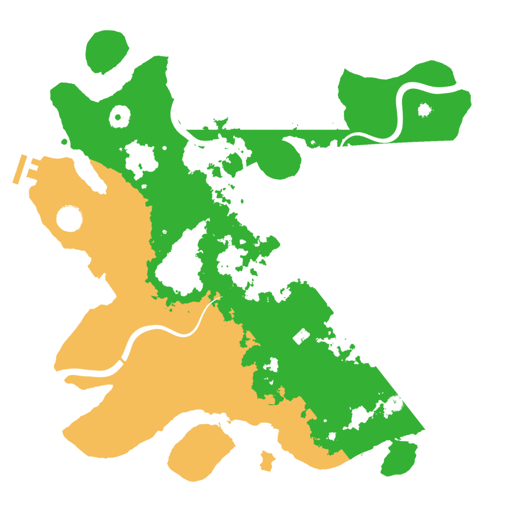 Biome Rust Map: Procedural Map, Size: 3500, Seed: 734561