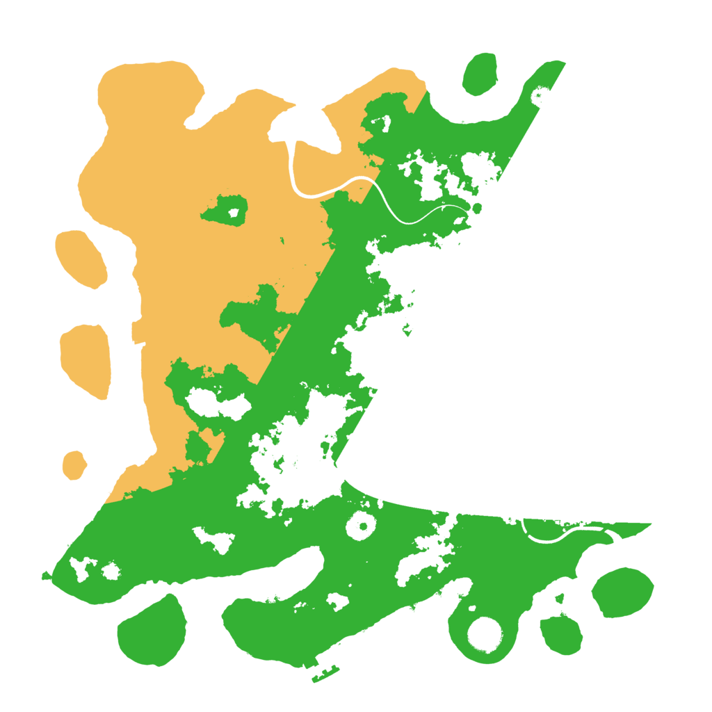 Biome Rust Map: Procedural Map, Size: 3700, Seed: 389497