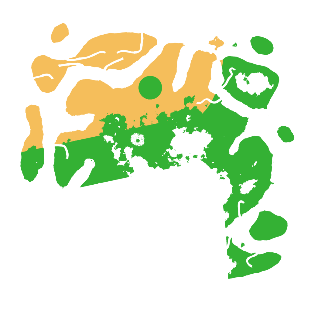 Biome Rust Map: Procedural Map, Size: 3500, Seed: 4115507