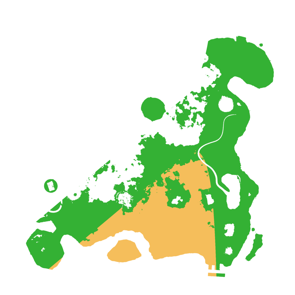 Biome Rust Map: Procedural Map, Size: 3500, Seed: 810554