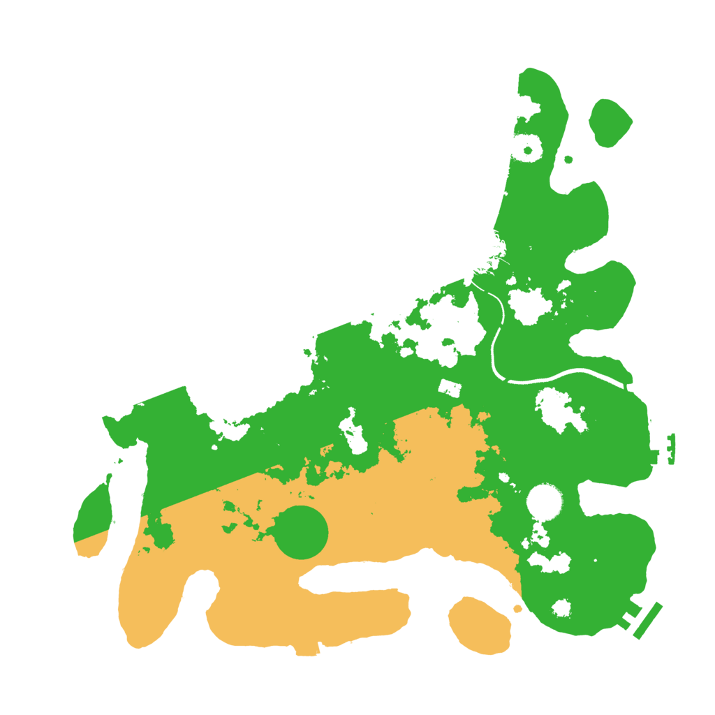 Biome Rust Map: Procedural Map, Size: 3500, Seed: 28261