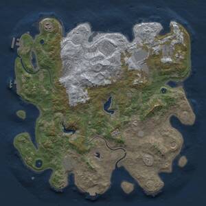 Thumbnail Rust Map: Procedural Map, Size: 4000, Seed: 4592697, 15 Monuments