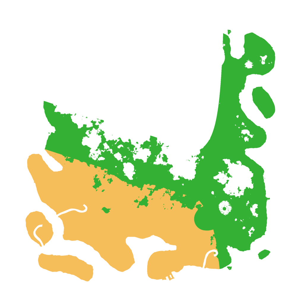 Biome Rust Map: Procedural Map, Size: 3500, Seed: 3510096