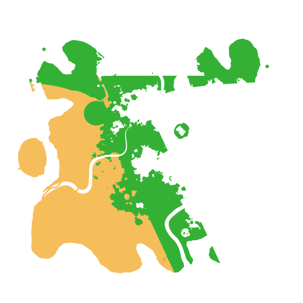 Biome Rust Map: Procedural Map, Size: 3500, Seed: 5218576