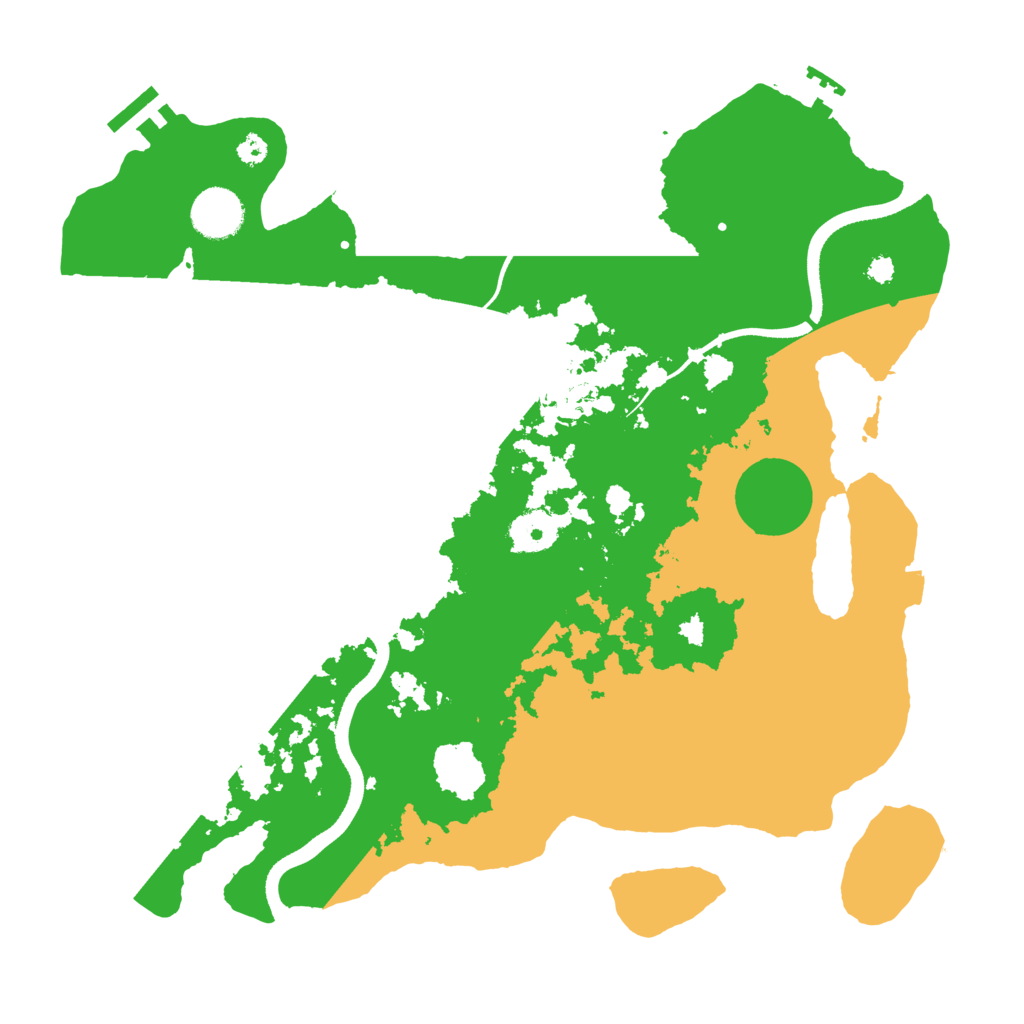 Biome Rust Map: Procedural Map, Size: 3500, Seed: 954889