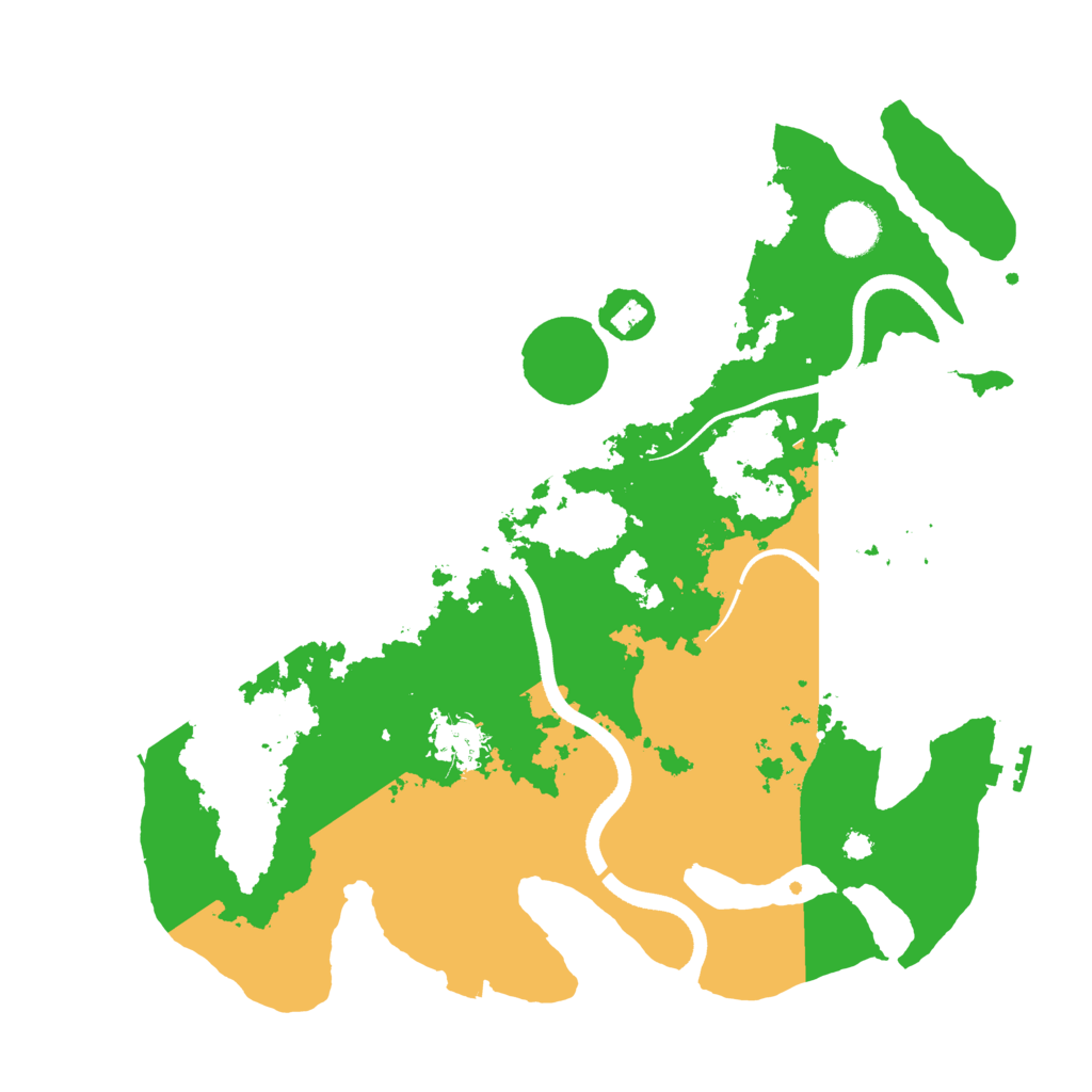 Biome Rust Map: Procedural Map, Size: 3500, Seed: 562744