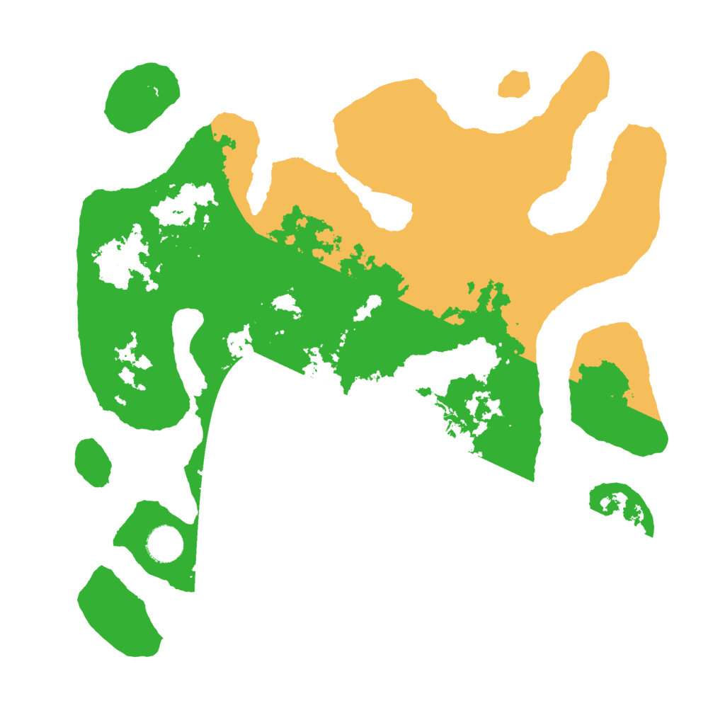 Biome Rust Map: Barren, Size: 3500, Seed: 1262118