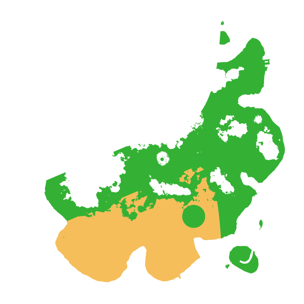 Biome Rust Map: Procedural Map, Size: 3500, Seed: 2649125