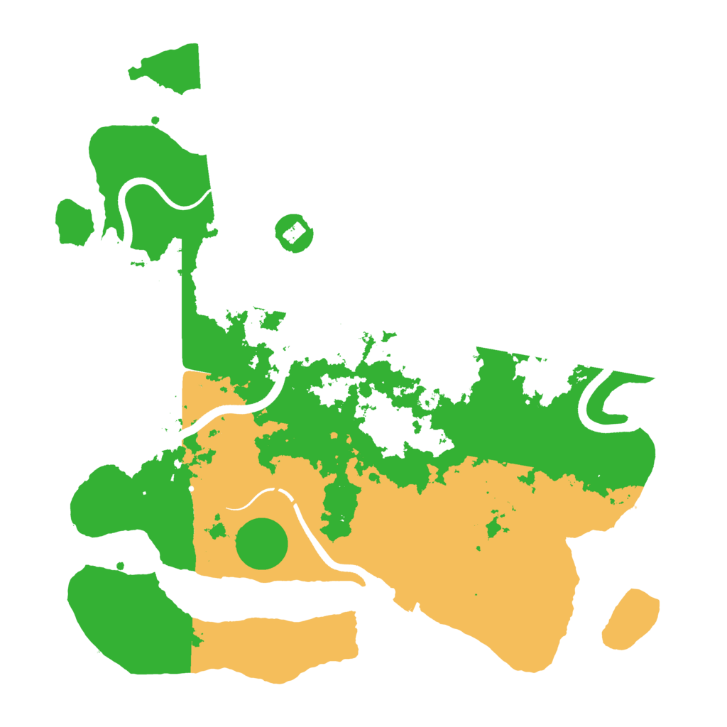 Biome Rust Map: Procedural Map, Size: 3700, Seed: 3942309