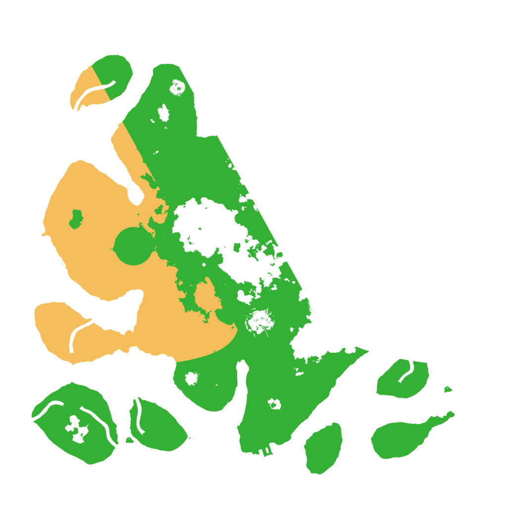 Biome Rust Map: Procedural Map, Size: 3500, Seed: 304821