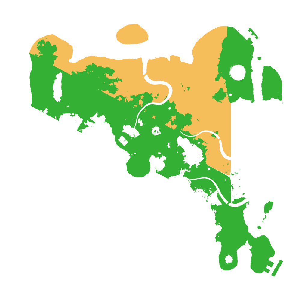 Biome Rust Map: Procedural Map, Size: 3500, Seed: 1197813