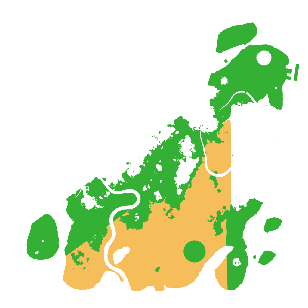 Biome Rust Map: Procedural Map, Size: 3700, Seed: 6161408