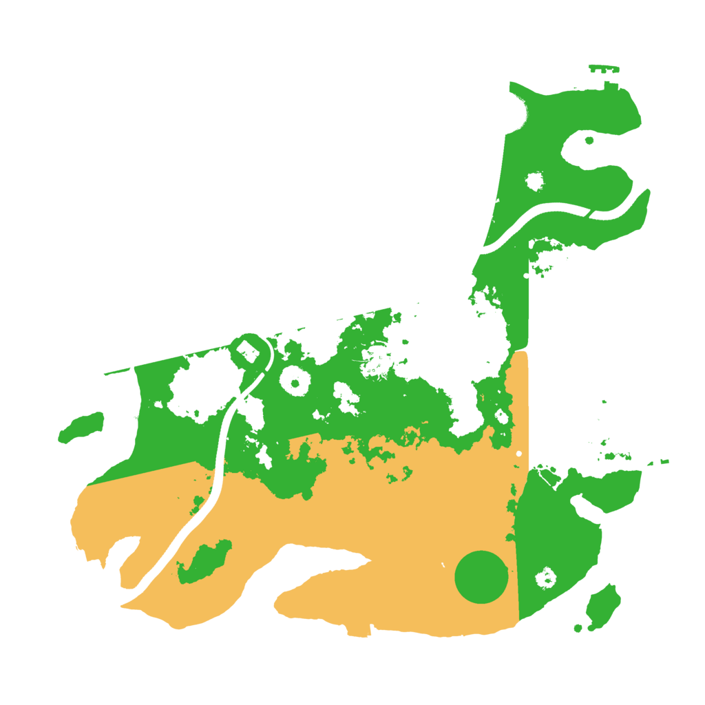 Biome Rust Map: Procedural Map, Size: 3500, Seed: 5141747