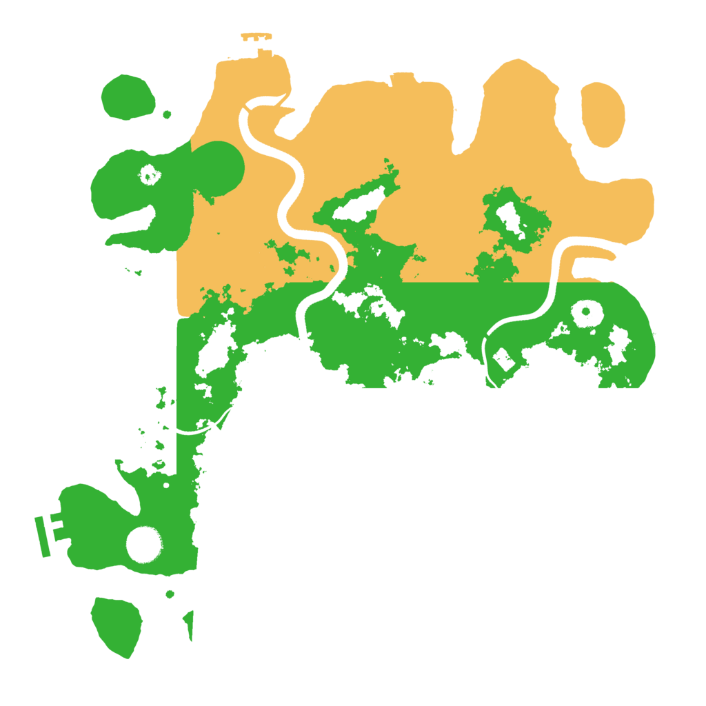 Biome Rust Map: Procedural Map, Size: 3500, Seed: 530761