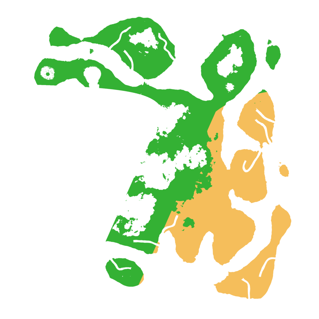 Biome Rust Map: Procedural Map, Size: 3500, Seed: 793322
