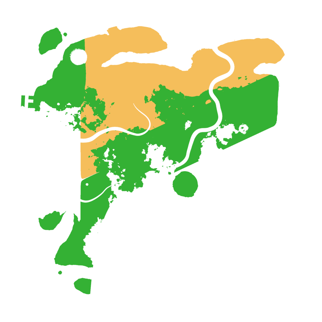 Biome Rust Map: Procedural Map, Size: 3500, Seed: 504787