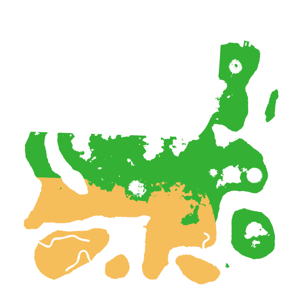 Biome Rust Map: Procedural Map, Size: 3500, Seed: 37900682