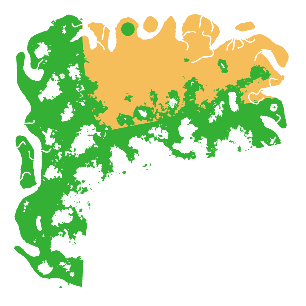 Biome Rust Map: Procedural Map, Size: 6000, Seed: 6518