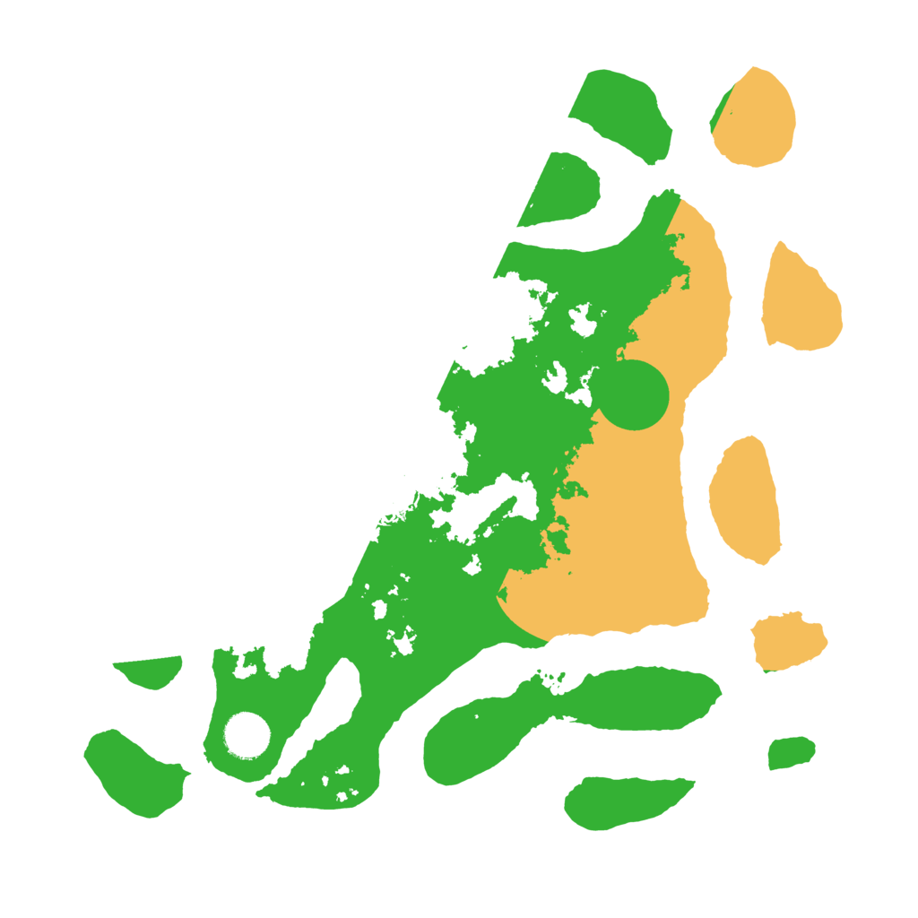 Biome Rust Map: Barren, Size: 3500, Seed: 6302126