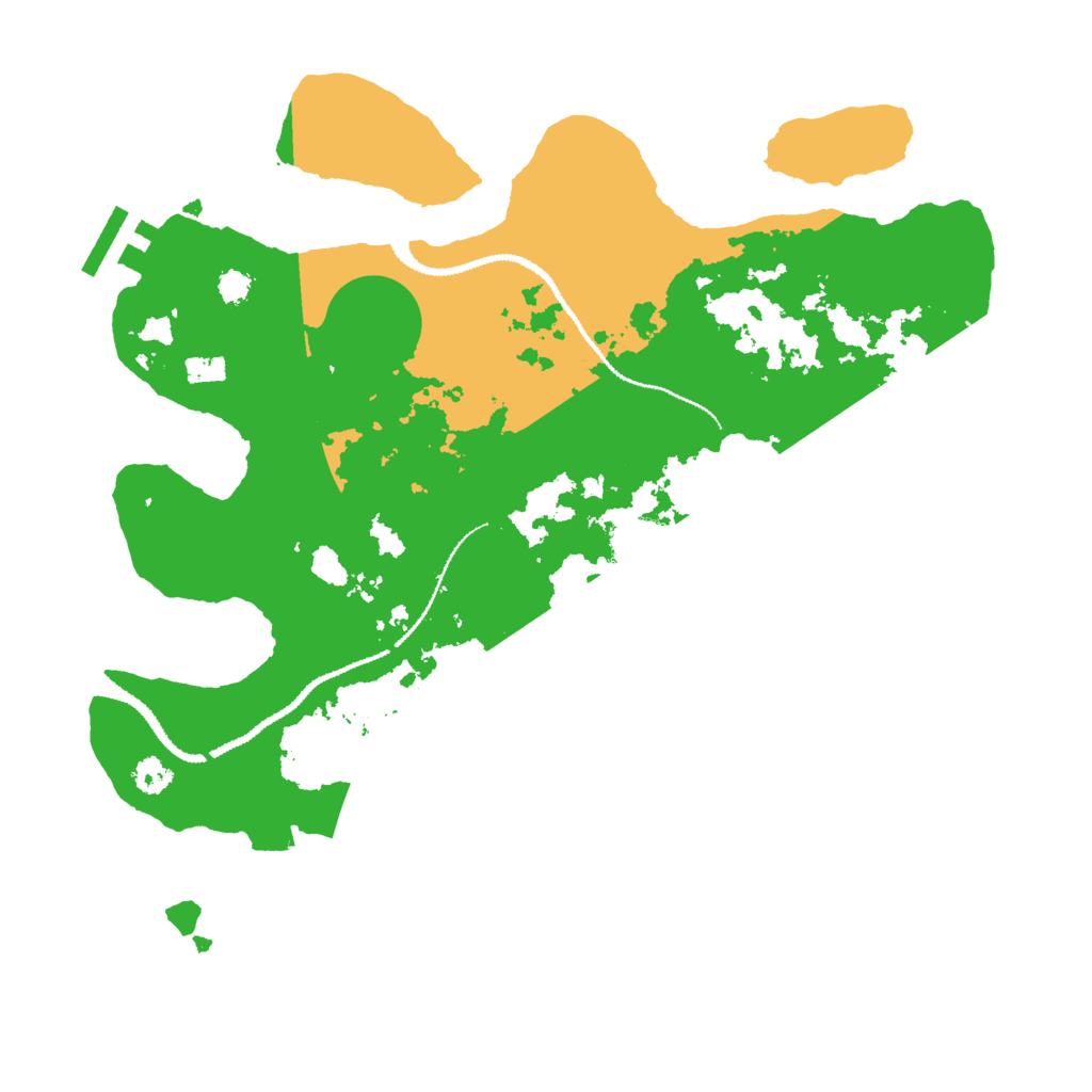 Biome Rust Map: Procedural Map, Size: 3000, Seed: 6871516