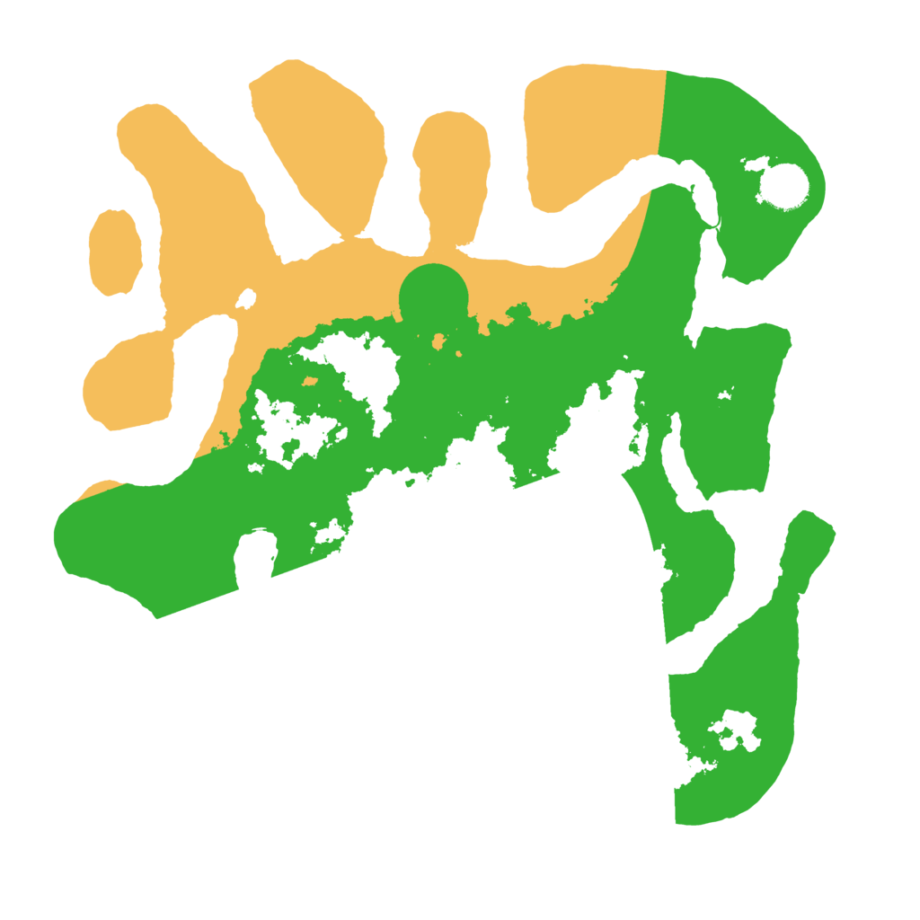 Biome Rust Map: Barren, Size: 3500, Seed: 6319122