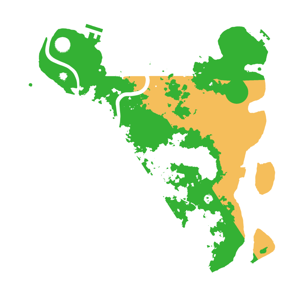 Biome Rust Map: Procedural Map, Size: 3500, Seed: 304882914