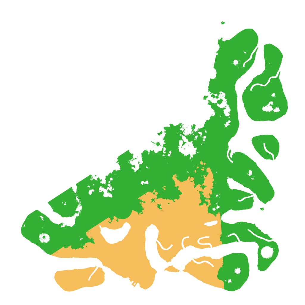 Biome Rust Map: Procedural Map, Size: 4500, Seed: 2005852825