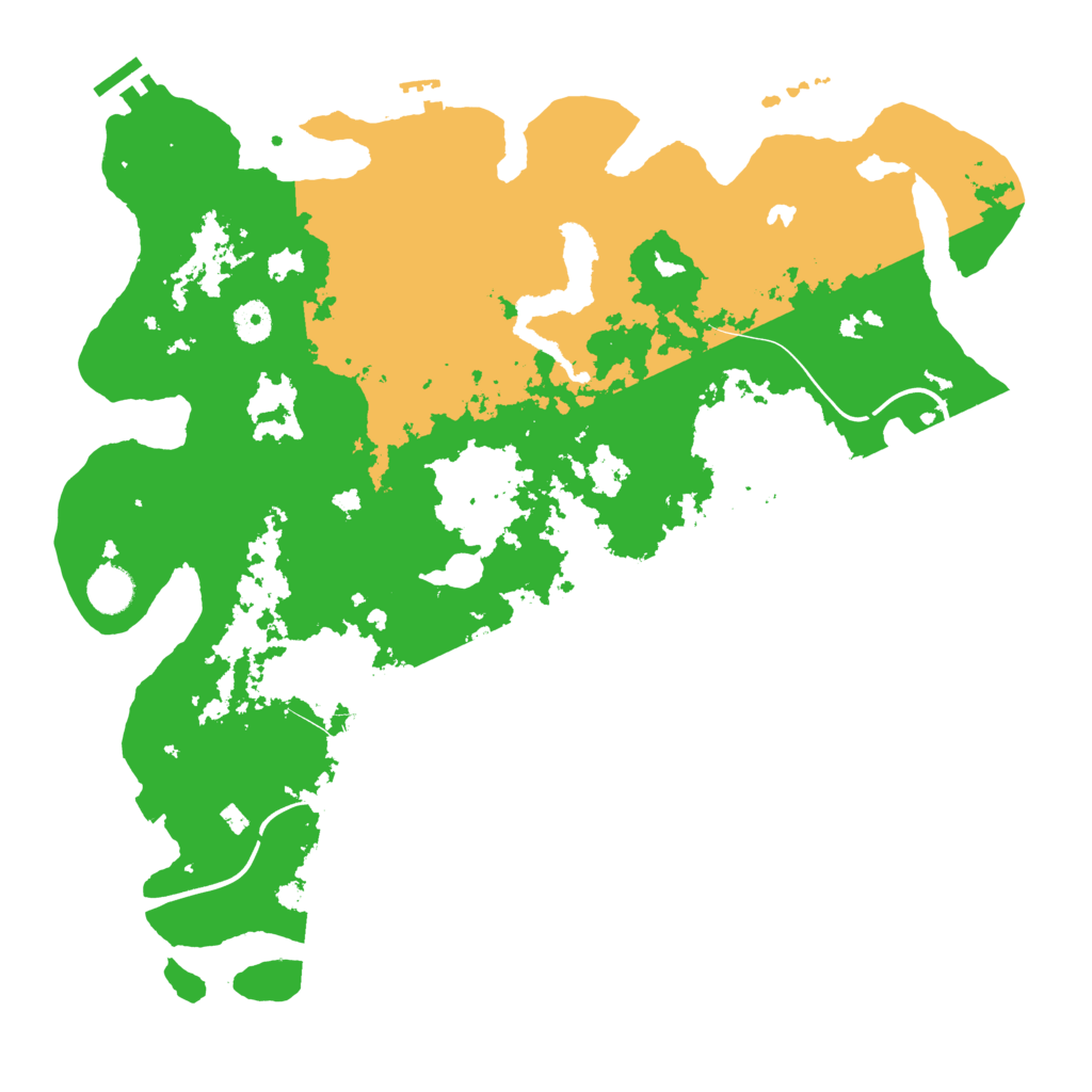 Biome Rust Map: Procedural Map, Size: 4100, Seed: 25564