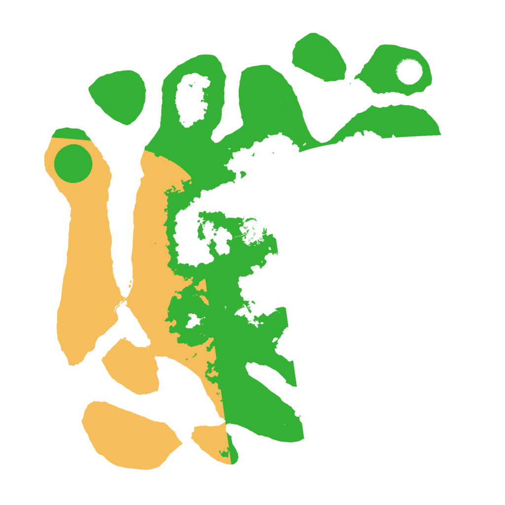 Biome Rust Map: Barren, Size: 3500, Seed: 1391731