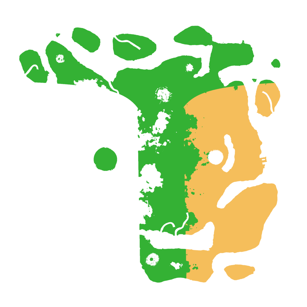 Biome Rust Map: Procedural Map, Size: 3700, Seed: 96573