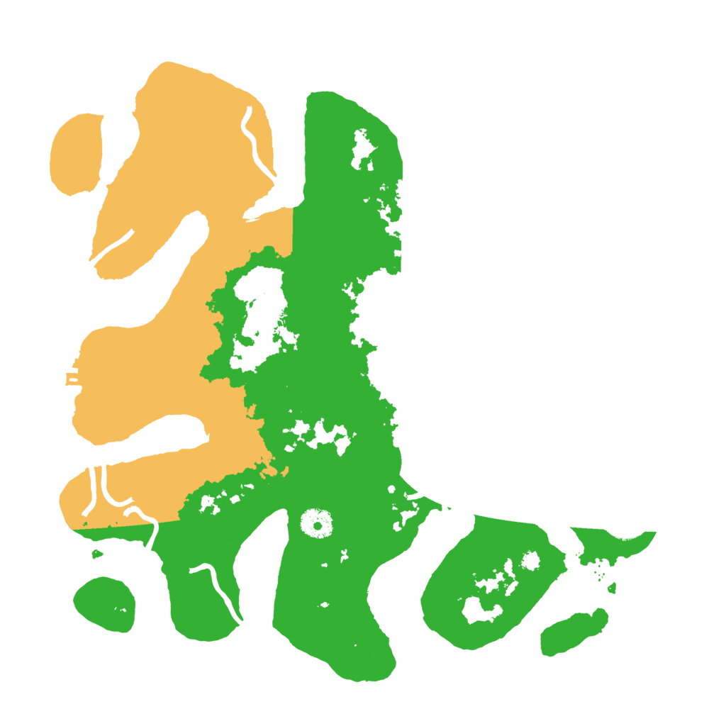 Biome Rust Map: Procedural Map, Size: 3500, Seed: 4153581