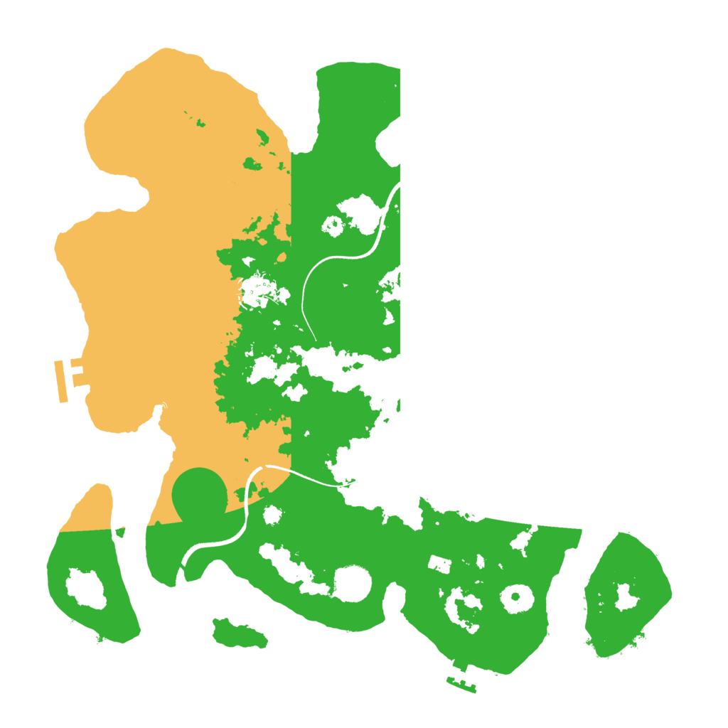 Biome Rust Map: Procedural Map, Size: 3500, Seed: 4943192