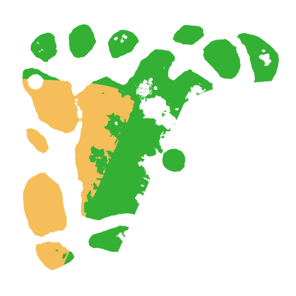 Biome Rust Map: Barren, Size: 3500, Seed: 1384251