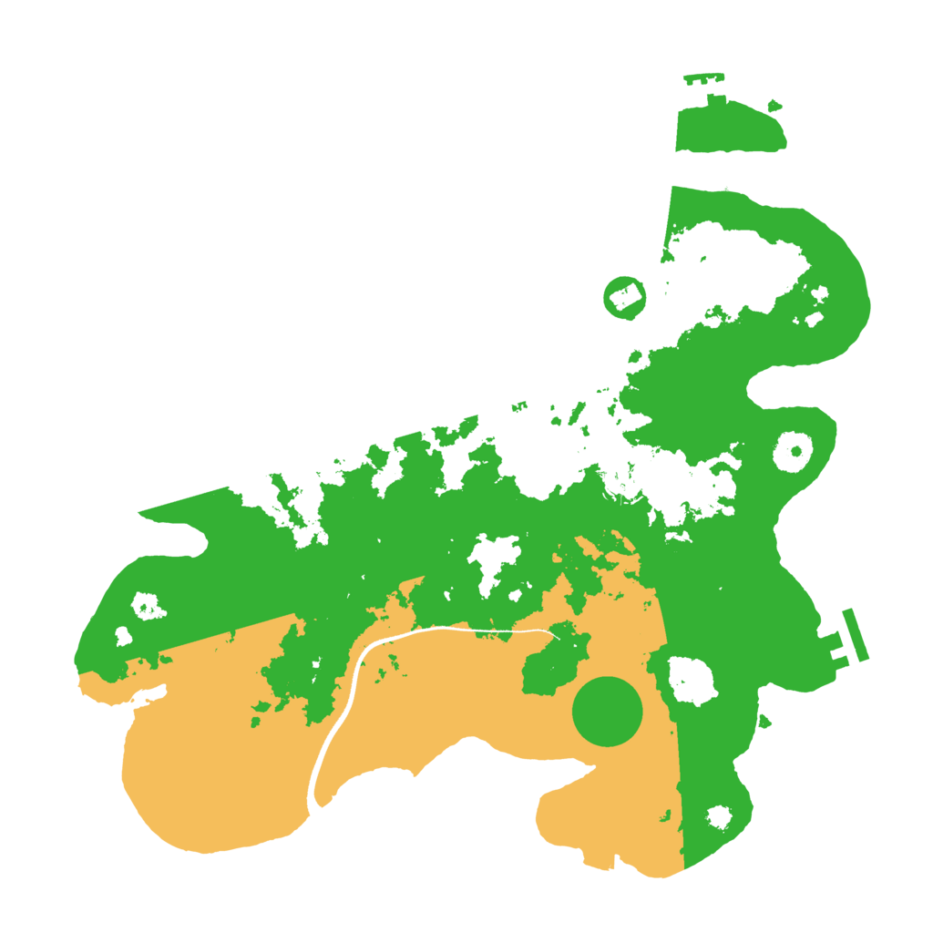 Biome Rust Map: Procedural Map, Size: 3500, Seed: 96455