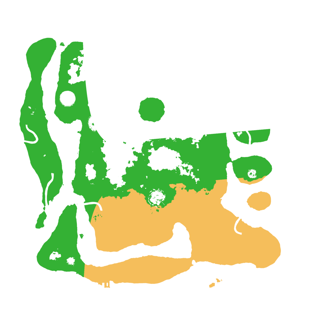 Biome Rust Map: Procedural Map, Size: 3500, Seed: 2189822