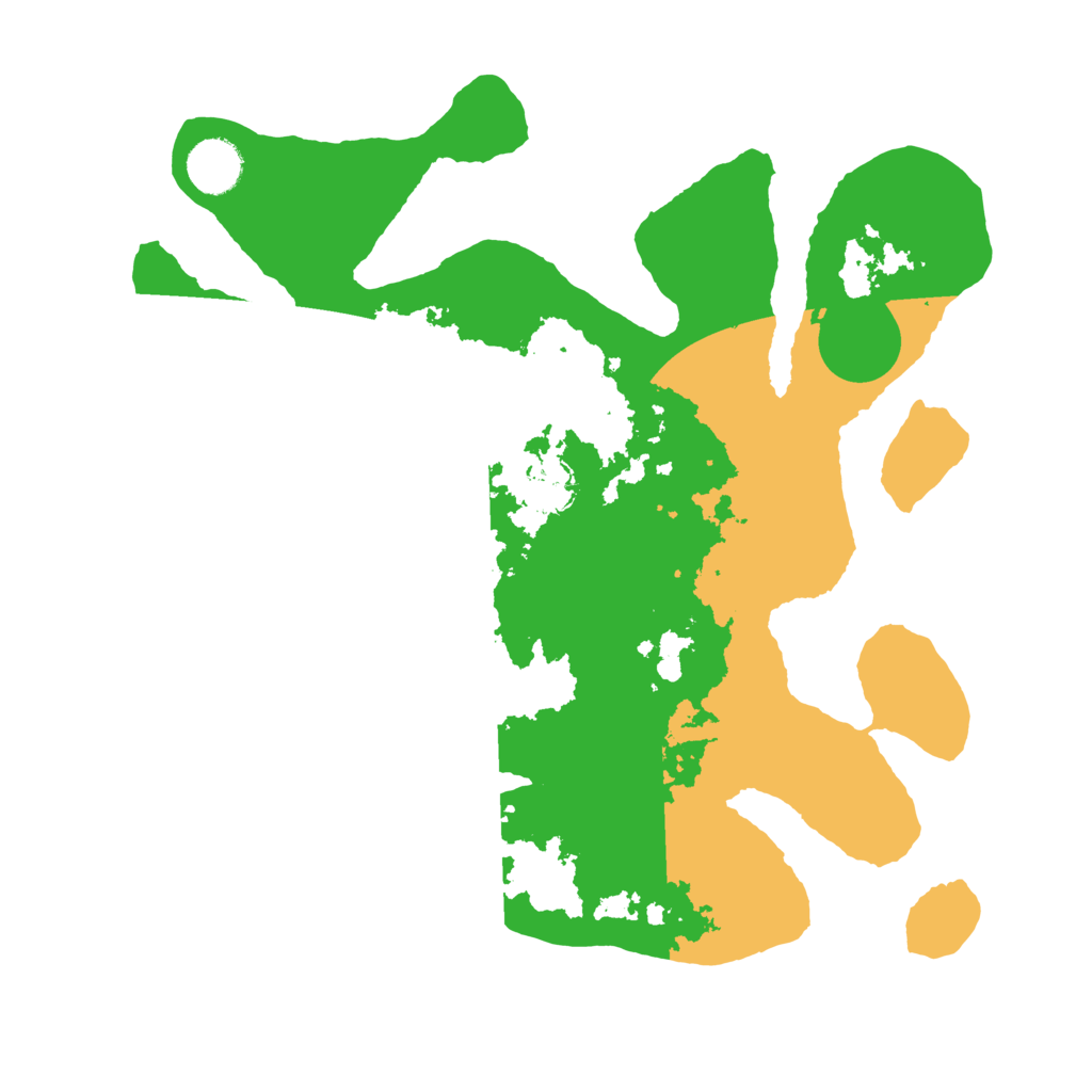 Biome Rust Map: Barren, Size: 3500, Seed: 2489715