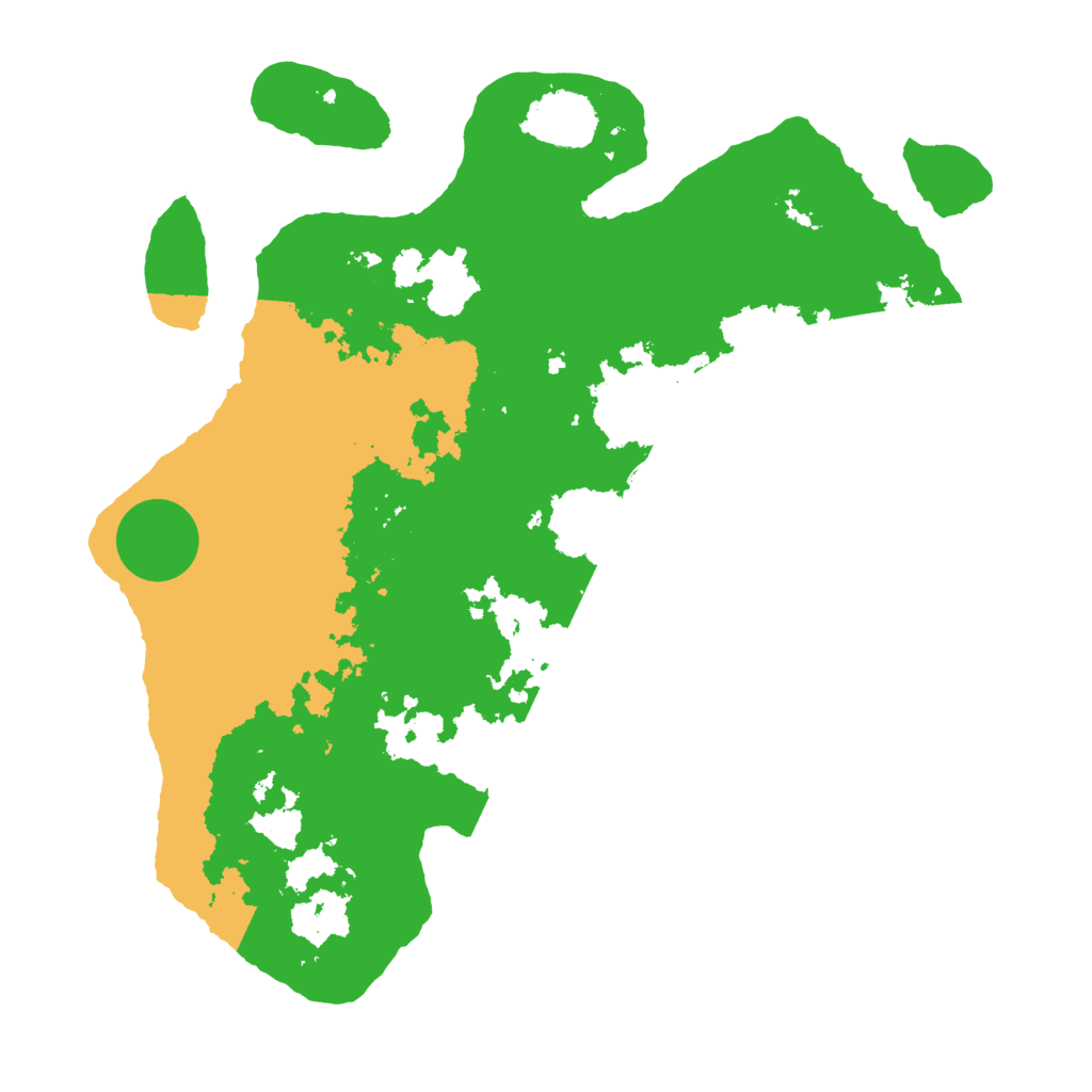 Biome Rust Map: Barren, Size: 3500, Seed: 742693