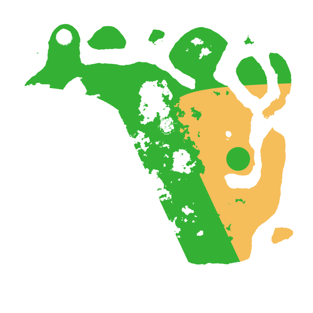 Biome Rust Map: Barren, Size: 3500, Seed: 954230